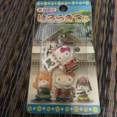 ハローキティ kitty ご当地根付 新潟限定 上杉謙信 ファスナーマスコット