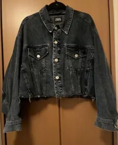 ZARA Gジャン ダメージ加工　ショート丈