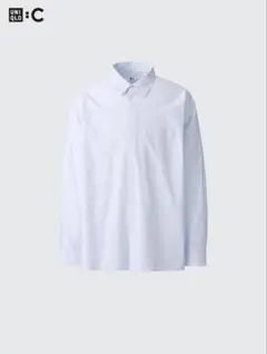 UNIQLO C ブロードオーバーサイズシャツ/ストライプ