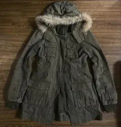 平成ギャルY2Kファーミリタリージャケットarchiveグランジ 森ガール