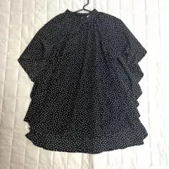 ✨日本製・綿100％✨ アマースト【M】ノースリーブシャツ 水玉 丸首 