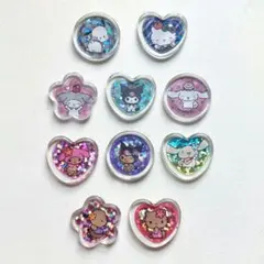 サンリオキャラクターズ おはじきシール おすそわけ モノクロ/日焼け