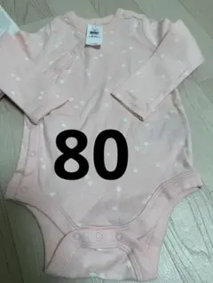 ベビーギャップ　ロンパース　長袖　ロンT ベビー　80 ピンク　星柄