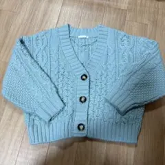 ケーブル編み カーディガン