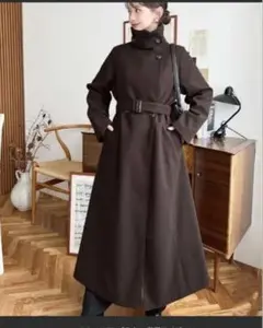 moment+ 2WAYアレンジカラーウエストシェイプフレアレディコート