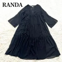 o35】【Radarista】 ブラック バルーンスリーブ 【L】 ゆったり - メルカリ
