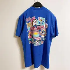 Buc-ee's 両面プリント　バッキーズ キャラクターTシャツ ブルーヘザー