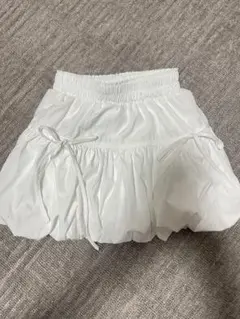 ホワイト バルーンミニスカート