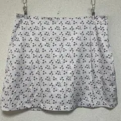 ミニスカート スカパン ショートパンツ付き 花柄