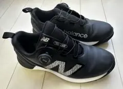 new balance ゴルフシューズ スパイクレス 23.5cm BOA 黒