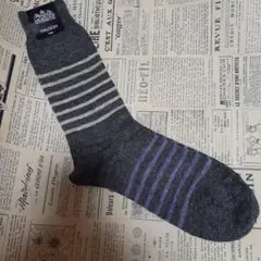 HALISON ストライプソックス 25〜27cm 未使用品　リネン