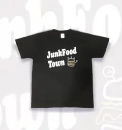 未使用　ハンバーガー　プリント　Tシャツ　半袖　ブラック　S　新品　未使用