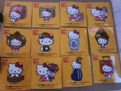 ヤマト運輸　ハローキティコラボ　ステッカー12種コンプ