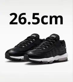 新品 NIKE AIRMAX 95 G 28cm ゴルフシューズ ブラック - メルカリ