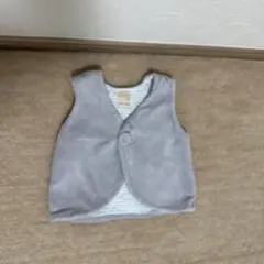 petit main グレー ベビーベスト