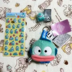 サンリオキャラクターズ　ハンギョドン♡人形、シール　3点まとめ売り