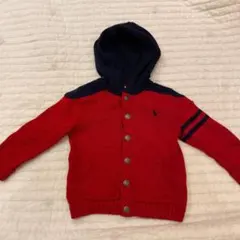 ラルフローレン 子ども服　ニットカーディガン（パーカー）