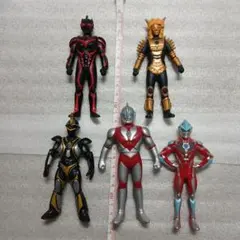 レトロな　ウルトラマン　ソフビ　5個まとめセット　フル