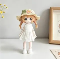 兎の夢匣用 服 5点 靴付き C4F ボニーバニー6 花柄 お洋服bjdブルー
