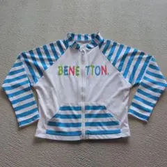 BENETTON 키즈 러시 가드 지퍼 업 테두리