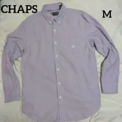 CHAPS 薄紫 ボタンダウンシャツ M