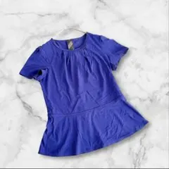 バーバリーロンドン　半袖カットソー　ブラウス　ネイビー　Sサイズ1 日本製