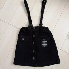 ALGY コーデュロイ スカパン　ブラック　150　Sサイズ