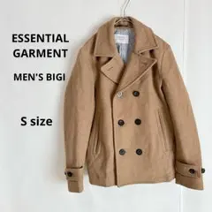 ESSENTIAL GARMENT ショートPコート　S キャメル　ウール