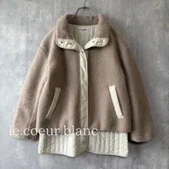 美品✨ルクールブラン ボアキルティングブルゾン M 大人カジュアルのサムネイル