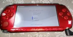 SONY PSP3000 レッド 本体 ACアダプター付きジャンク品扱