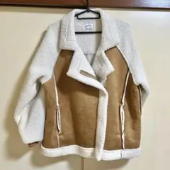 ブラウン フリースジャケット