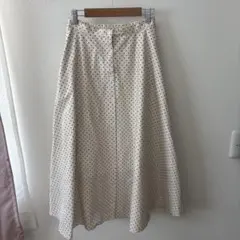 UNIQLO ドットフレアロングスカート