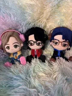 ぬいぐるみ用アクセサリー紫3点セット