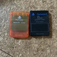 （ジャンク）プレステ2 メモリーカード　２個