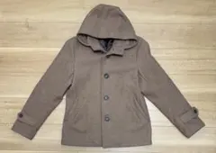 HARE ハレ メルトンコート ピーコート フード付き ブラウン Ｍサイズ