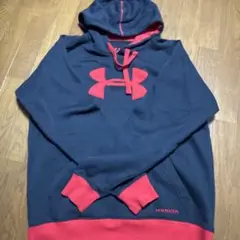 Under Armour Charged Cotton パーカーブラック/レッド