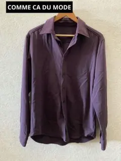 ✰COMME CA DU MODE パープルドレスシャツ　00s 90s