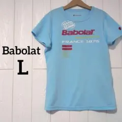 Babolat テニスTシャツ L ライトブルー レディース