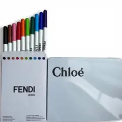 【FENDI KIDS×Chloé】ブランド文具セット マーカー色鉛筆缶ケースのサムネイル