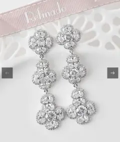 ブライダルイヤリング　花嫁アクセサリー　Refinado