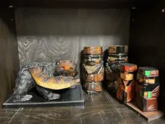 北海道 木彫り 熊とニポポ人形 5点セット 民芸品