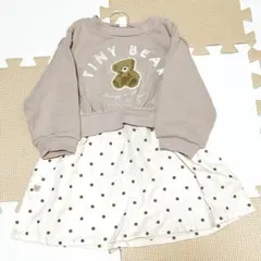 アプレレクール くま タイニーベア ワンピース ピンク