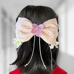 【サンプル品】卒業式　大学生　小学生　袴　髪飾り　小梅ちゃんのリボン〜桜舞う君〜