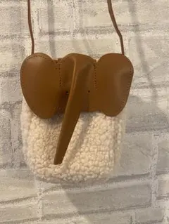 新品未使用　ボアスマホポーチ！　ミニショルダー♡ぞうさん♡