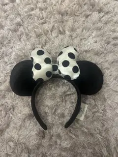 ミニー水玉カチューシャ　ディズニーカチューシャ ディズニードットカチューシャ