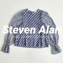 Steven Alan ドッキング ボリューム スリーブ ブラウス 総柄 レトロのサムネイル