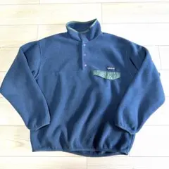 極上　USA製　パタゴニア　Patagonia スナップT ネイビー　ブルー　M