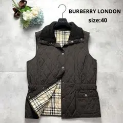 大きいサイズ✨バーバリーロンドン キルティングベスト 40 L ノバチェック 春