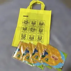 非売品　meiji カールおじさんバッグとエアシューター4枚セット