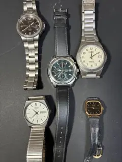 【ジャンク品】セイコー クロノグラフ 時計 5本セット